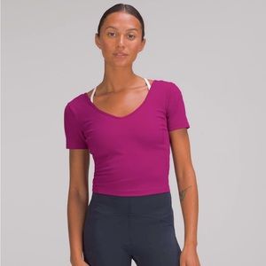 NWOT Lululemon Magenta Purple Align Shirt